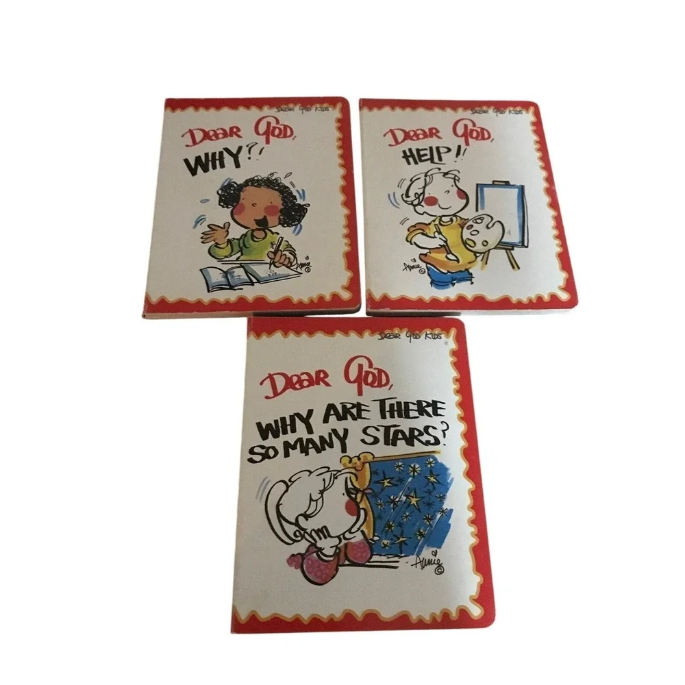 Dear‎ God Kids Board Book Set Annie Fitzgerald Why Help Many Stars 3 Book Bundle